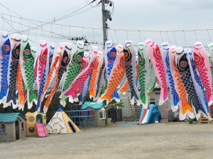 【画像】東日本大震災支援・鯉のぼりプロジェクト_みなと保育園こいのぼり写真_2019年度